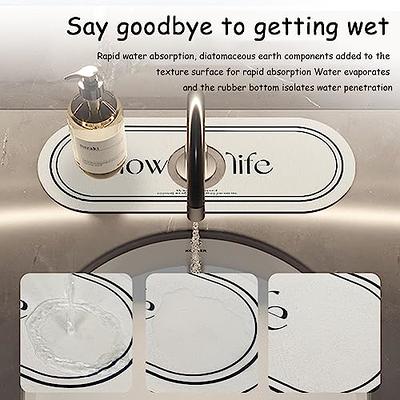 2pcs Fantasy Style Faucet Draining Mat, Faucet Absorbent Mat For Kitchen  Sink, Diatom Mud Sink Faucet Absorbent Mat, For Bathroom & Kitchen (A) -  Yahoo Shopping