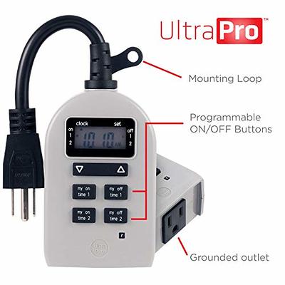 UltraPro-Outdoor-Plug-In-1-Outlet-Digital-Timer-Gray