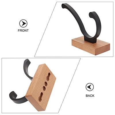TOINSIX 2 Pcs Wood Wall Hooks – Decorative Wooden Hooks for Wall Mount,  Unique Boho Hat Hook Bag Hanger Rack, Entryway Wooden Pegs for Hanging  Towel