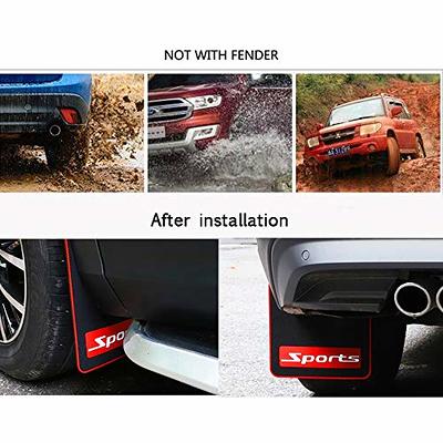 YANN 2 Pcs Car Mud Flaps Fender Splash Guards Flexible Mud Guard