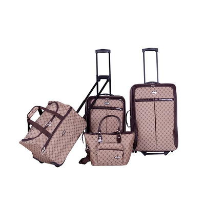 American Flyer Lyon 4pc. Upright Luggage Set - Black - Boscov's