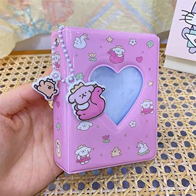 Cute Photo Album, Hollow Heart Photocard Album, Animal Pattern Mini 3 Inch  Photocard Collect Book 