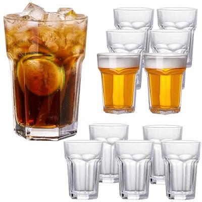 Vikko Drinking Glasses, Set of 6 Juice Glasses 9.5 Oz, Thick and Sturdy  Kitchen Glasses, Dishwasher Safe Highball Glass Tumbler, Heavy Duty Cups,  Water Glasses 