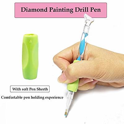  benote Original Diamond Art Painting Pen Lighted Drill Pen 2.0  Metal Sticky Pen Tips, Diamond and Painting Accessories with Multi  Replacement Pen Heads and Wax - B7 Purple