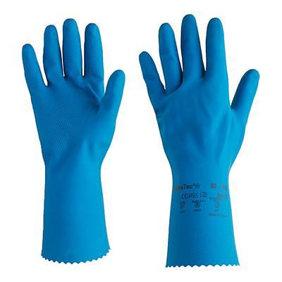 Ansell AlphaTec 88-356 12 Blue 17 Mil Unsupported Fish Scale Grip Treated  Natural Latex Rubber Gloves - Large - 12/Pack - Yahoo Shopping