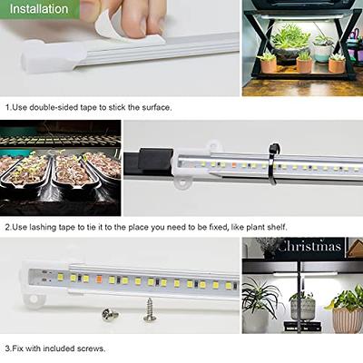 SANSI 2 Heads LED Grow Light 20W Full Spectrum Sunlike Indoor Flexible Grow  Lamp