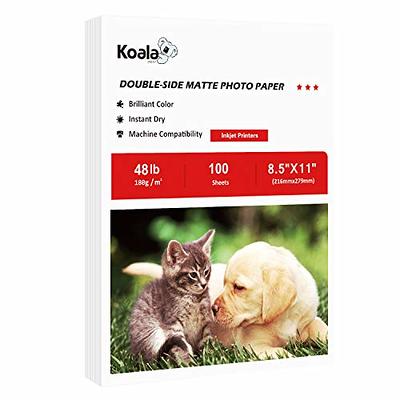 Koala Glossy Sticker Paper for Inkjet Printer, 4x6 Inch 50 Sheets White  Printable Sticker Paper, Self-Adhesive Photo Sticker Printer Paper - Yahoo  Shopping