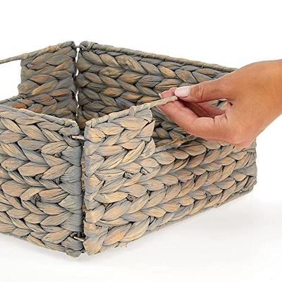 Sorbus Woven Wicker Storage Baskets for Organizing, Organization Storage  Bins for Kitchen Pantry, Decorative Closet Organizer Bins, for Living Room