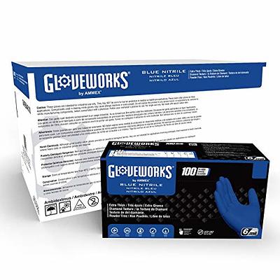 Gloveworks Black Nitrile Industrial Latex Free Disposable Gloves (Case of  1000)