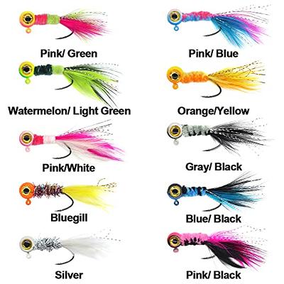  Crappie-Jigs-Marabou-Feather-Hair-Jigs-for-Crappie