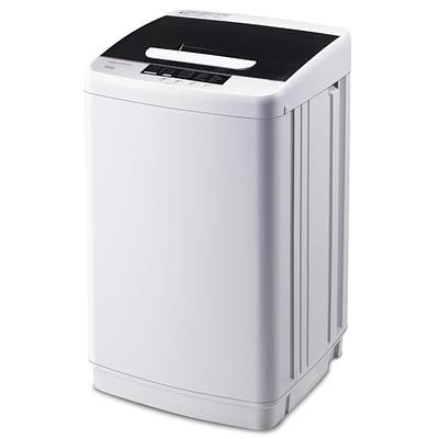 Auertech Portable Washing Machine, 14lbs Mini Twin Tub Washer Compact Laundry Machine with Built - in Gravity Drain Time Control, Semi