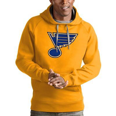 Men's Antigua Gold St. Louis Blues Logo Victory Pullover Hoodie - Yahoo  Shopping