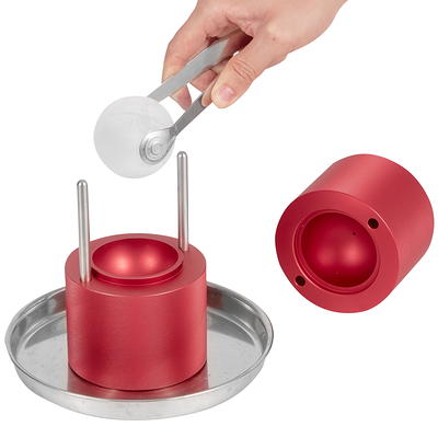 VEVOR Ice Ball Press,2.4/60 mm Diameter Ice Ball Maker,Aluminum Ice Ball  Press Kit,Ice Press with Stainless Steel Clamp & Plate, Silver Ice Ball