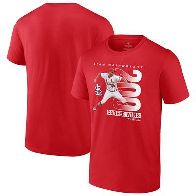 Men's Fanatics Branded Charcoal St. Louis Cardinals Win Stripe T-Shirt