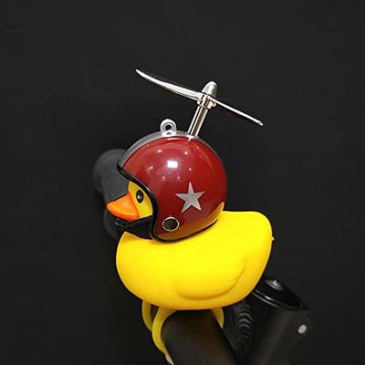  wonuu Rubber Duck Car Ornaments Yellow Duck Car Dashboard  Decorations with Propeller Helmet : Automotive