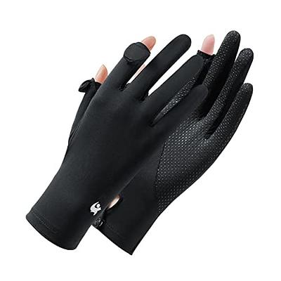 Sun Gloves Ice Silk UV Protection Fishing Gloves Nonslip