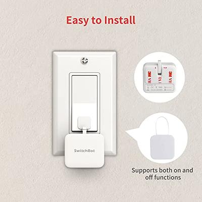 SwitchBot Smart Switch Button Pusher - Bluetooth Fingerbot for Rocker Switch /One-way Button, Automatic Light Switch, Timer and APP Control, Works with  Alexa When Paired with SwitchBot Hub (Black) - Yahoo Shopping