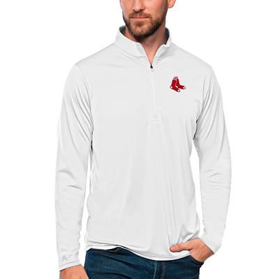 Boston Red Sox Antigua Victory Pullover Hoodie - Heathered Gray