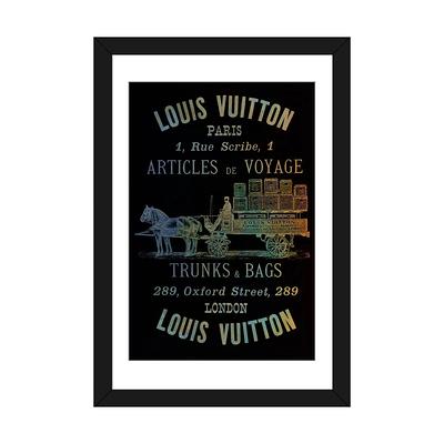 iCanvas Vintage Woodgrain Louis Vuitton Sign 3 by 5by5collective