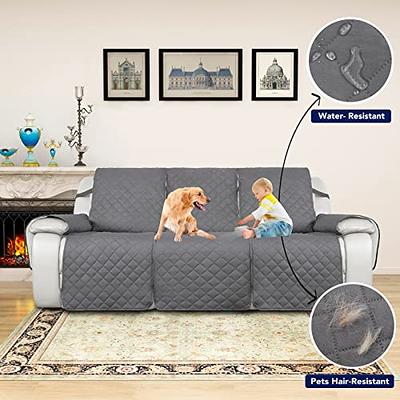 Sofa Covers, Reversible Quilted Water Resistant Slipcover Furniture  Protector for Cushion Couch, Washable Couch Cover with Non Slip Foam and  Elastic