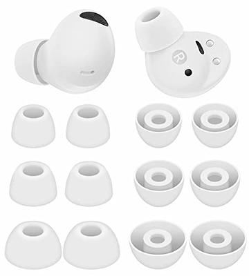  6 Pairs Eartips Compatible with Pixel Buds Pro Ear Tips Buds,  Replacement Silicone Rubber Earbuds Gel Earplug Wing Fit in Case  Accessories Compatible with Google Pixel Buds Pro - S/M/L Black 