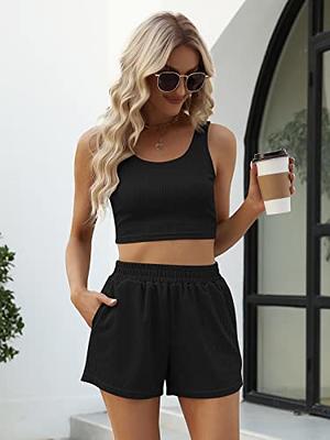 Trendy Queen Two Piece Athletic Sets Women Fashion Summer Workout