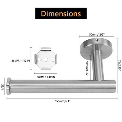 NearMoon Bathroom Toilet Paper Holder, Premium SUS304 Stainless Steel  Rustproof Wall Mounted Toilet Roll Holder for Bathroom, Kitchen, Washroom  (1