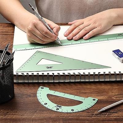 Mr. Pen- Triangle Ruler, Square and Ruler Set, Ruler Set, 3 Pack, Set Square, Geometry Set, Square Ruler, Protractor for Geometry, School Geometry Set