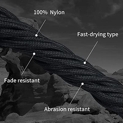 PSKOOK 550 Paracord/Parachute Cord, 1/6 Inch x 100 Ft Nylon Rope, 10-Strand  Core Tactical Paracord, Black Rope - Yahoo Shopping