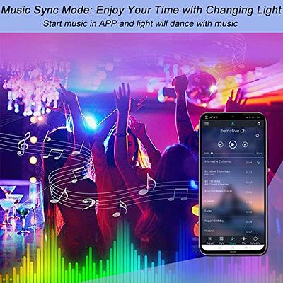 LED Strip Light Controller, with APP Control and Music Sync Mode LED  Controller to Update RGB Strip, Smart Bluetooth RGB Controller with IR  Remote