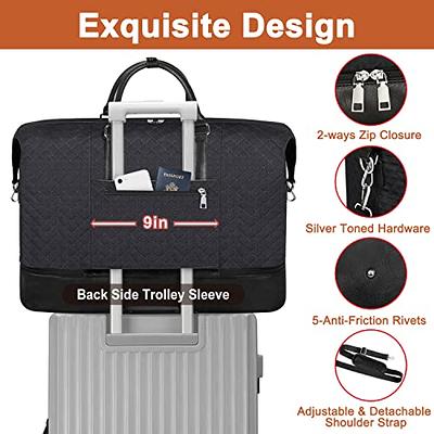 Travel Weekender Bag for Women, Overnight Bag with Shoe Compartment  Oversized Travel Duffel Bag Carry On Tote 21 - Yahoo Shopping