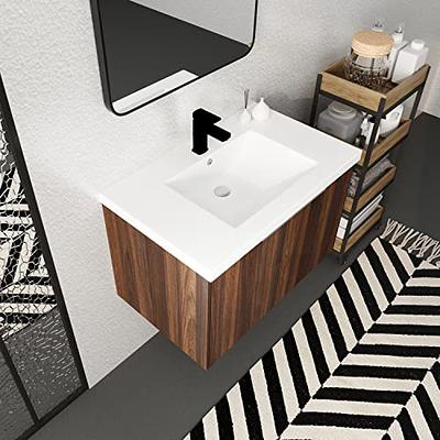 Floating Bathroom Storage Cabinet With Sliding Doors, Vanity