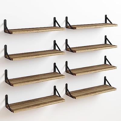 Fixwal Small Floating Shelves, 5X5 Inches Wall Shelf Set of 4