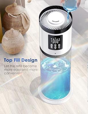 Humidifiers for Bedroom, Rapid Mist, 8L Cool Mist Humidifiers for Large  Room, 7 Color Ambient Light, Humidifier with Essential Oil Diffuser, Quiet,  Sleep Mode, Ideal for Bedroom, Livingroom - Yahoo Shopping