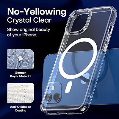 TAURI 5 in 1 Designed for iPhone 14 Plus Case Clear, [Not-Yellowing] with  2X Tempered Glass Screen Protector + 2X Camera Lens Protector