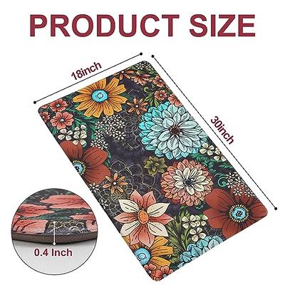 ASPMIZ Kitchen Mat Cushioned Anti-Fatigue Floor Mat, Bohemian