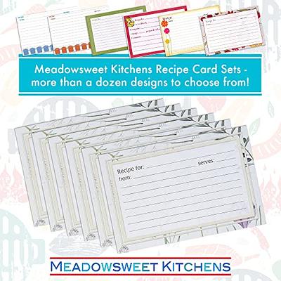 Meadowsweet Kitchens Recipe Card Set - 25 Double Sided Recipe