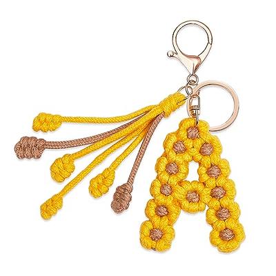 Suweibuke Cute Beige Key Chains for Women Girls, Initial Letter Keychains  with White Tassel, Charms for Key Handbags Backpacks (M) - Yahoo Shopping