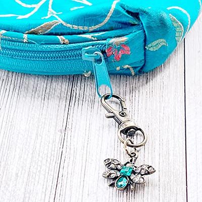 Butterfly Zipper Pull for Backpacks, Cute Rhinestone Purse Charms