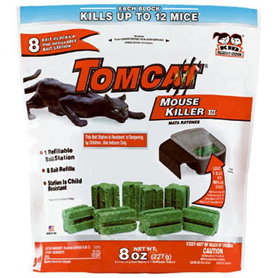 Mouse Killer(e) Child Resistant, Refillable Station With 32 0.5-oz. Refills