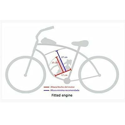 PEXMOR 100cc Bicycle Motor Engine Kit, 2-Stroke Petrol Gas Motor Motorized  Bike Kit, Gas Bike Conversion Refit Set Super Fuel-efficient for 26 28 V  Frame Bicycle 