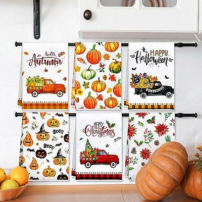 6 Set Holiday Kitchen Towels for Halloween Fall Christmas Decorative  Dishtowels,Halloween Hand Towels Absorbent Dishcloths Autumn Tea Towels  Wash Cloths for Thanksgiving Christmas Kitchen Decor - Yahoo Shopping