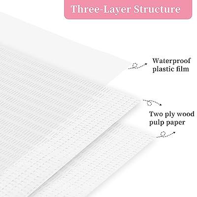 LXIANGN 125PCS Disposable Nail Art Table Towels Mat 13 X 17 Waterproof 3  Ply Nail Art Mat Paper Sheet Clean Pads Tattooing Table Mat Nail Table