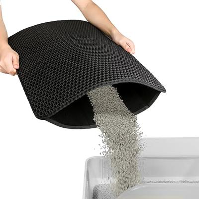 Cat Litter Mat Litter Trapping Mat, 21 X 14 Inch Honeycomb Double