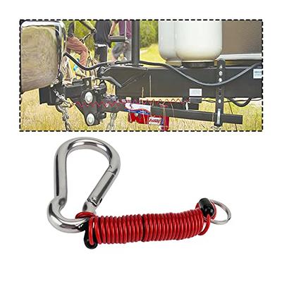 AUCELI Breakaway Trailer Cable, RV Stainless Steel Spring Towing Coiled  Safety Wire, Heavy Duty Steel Wire Trailer Safety Rope for Trailer Emergency  Camper, Universal Car Accessories (Red) - Yahoo Shopping