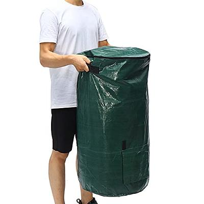 34/15 Gallon Garden Bag - Reuseable Heavy Duty Gardening Bags, Lawn Pool Garden Leaf Waste Bag