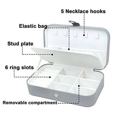 SLOZO Travel Jewelry Box,Upgraded Travel Jewelry Case,Portable