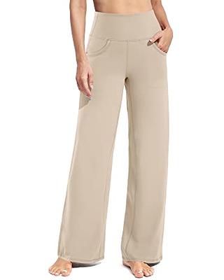 Sarin Mathews Womens Yoga Sweatpants Pleated Wide Leg Loose