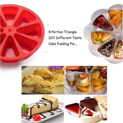 Tanlade 8 Pieces Nonstick Cake Pans 10 Inch Fluted Tube Mold Heavy Duty