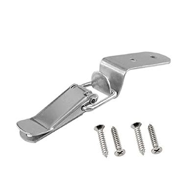 2.87 SUS304 Stainless Steel Draw Toggle Latch with Spring-steel Hook - 2  Pcs